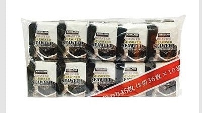 KIRKLAND SIGNATURE　韓国味付海苔（8切36枚）×10パック
