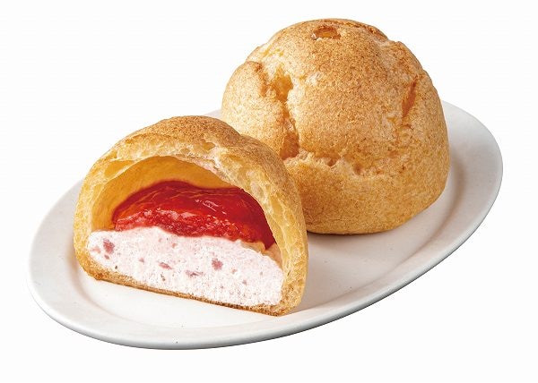 いちごのダブルシュークリーム