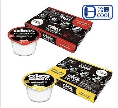 ダノン　オイコス　ヨーグルト　ストロベリー/リフレッシュレモン　12個入