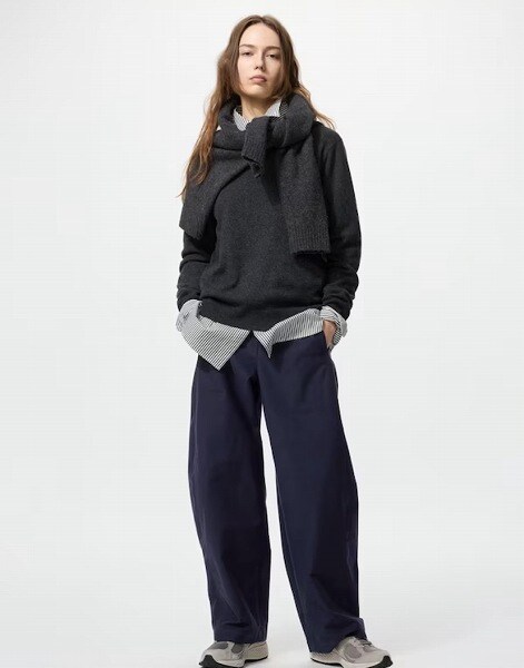 ジャージーバレルレッグパンツ