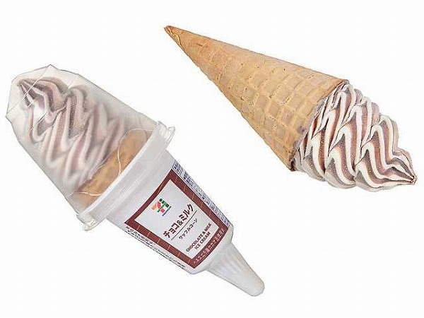 ７プレミアム　ワッフルコーン　チョコ＆ミルク