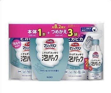 トイレマジックリン 泡パック 本体300ml+付替660ml×3本 サボン＆シトラスの香り