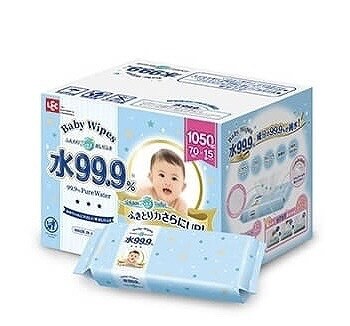 水 99.9％ おしりふき ふんわりプラス 大判サイズ 200mm×180mm 1050枚