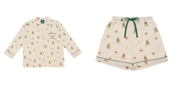 gelato pique ベア柄カットソーシャツ アイボリー/gelato pique ベア柄カットソーショートパンツ アイボリー