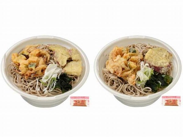 かぼちゃ入りかき揚げとさつまいも天そば