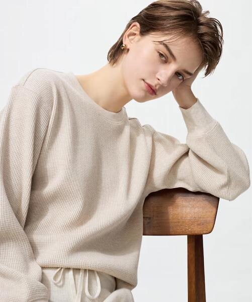 ワッフルT/長袖