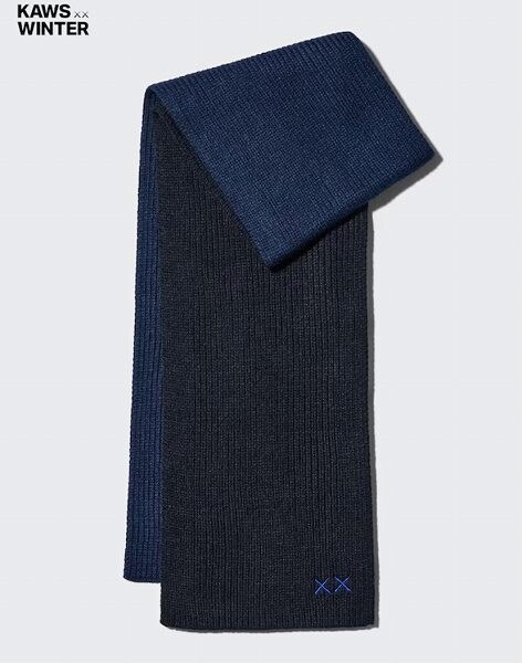 カウズ ウィンター ヒートテックニットマフラー