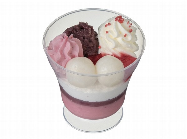 いちごとあんこの和パフェ