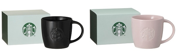 ギフトボックス入りロゴマグブラック355ml/ギフトボックス入りロゴマグピンクベージュ355ml