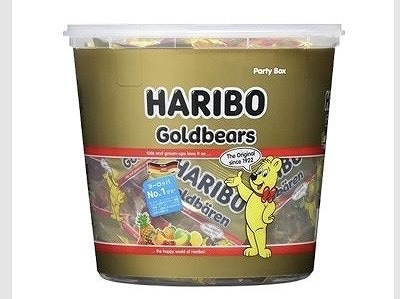 ハリボー　ミニゴールドベアードラム　1,000g