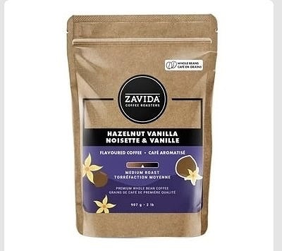ザビダコーヒー　ヘーゼルナッツバニラ　ホールビーン　コーヒー907g