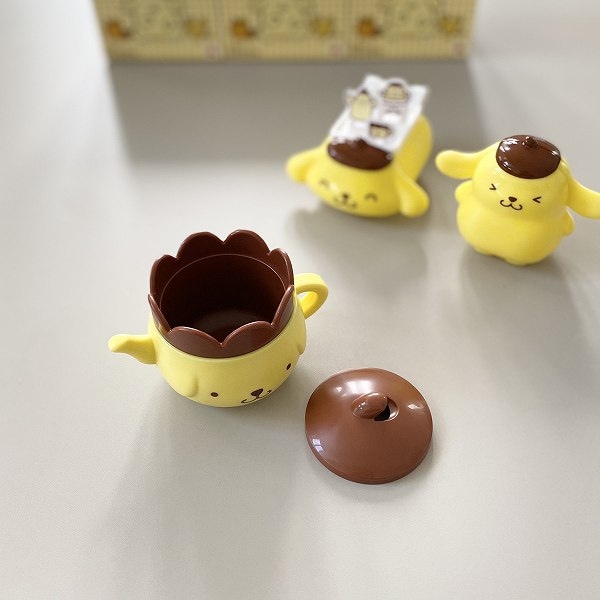 ポムポムプリン ティーポット型 こものいれ