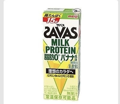 SAVAS　ミルクプロテイン　バナナ風味　200ml✕24本