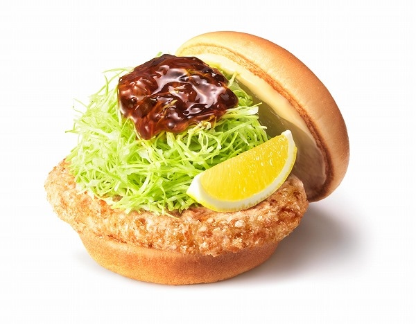 和風旨(うま)だれのとり竜田(たつた)バーガー ~くし切りレモン添え~