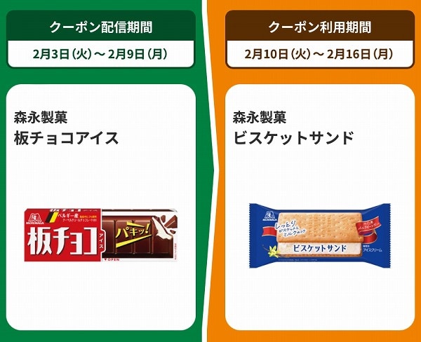 森永製菓　板チョコアイス