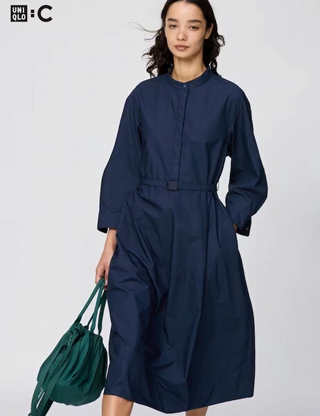 コットンボリュームスリーブワンピース