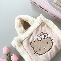 日焼けキティ最高…可愛過ぎて反則！3300円以下の名品！瞬殺レベルでゲットして『ハローキティ』フェイクムートンバッグ！