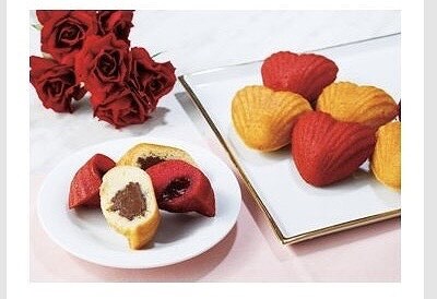 ハートマドレーヌ アソート ヘーゼルナッツクリーム・ラズベリー 各6個入