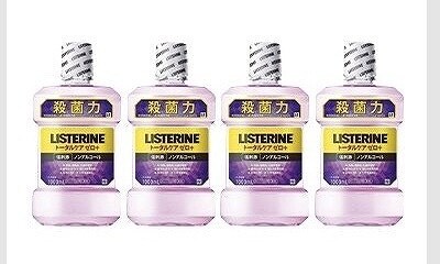 リステリン　トータルケア　ゼロプラス　ノンアルコール　1L×4本セット