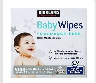 カークランドシグネチャー　大判厚手　おしりふき　900枚入（100枚×9個）