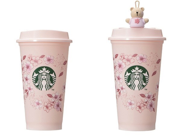 SAKURA2026リユーザブルカップ473ml/SAKURA2026リユーザブルカップ473ml+SAKURA2026リユーザブルカップ専用ドリンクホールキャップベアリスタ