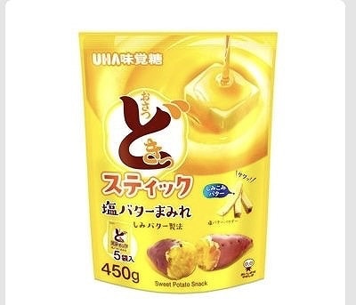 UHA味覚糖 おさつどきっスティック 塩バター 90g×5袋