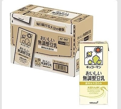 キッコーマン　無調整豆乳　1,000ml×6本
