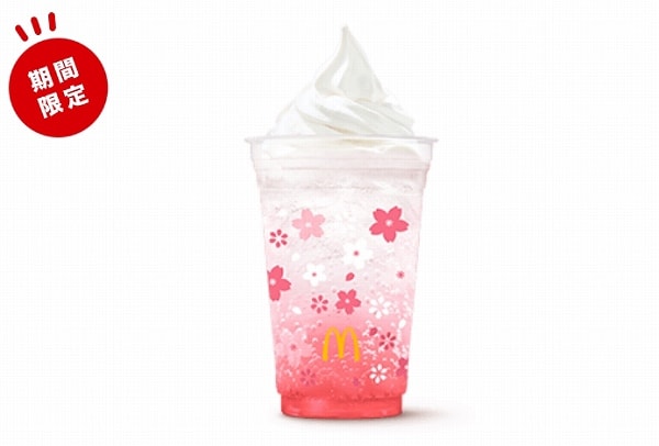 マックフロートとちおとめ白桃