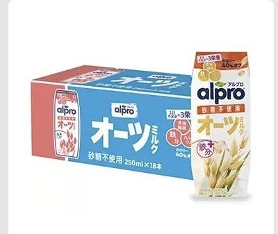 アルプロ　オーツミルク　砂糖不使用　250ml✕18本