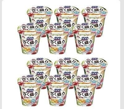 森永乳業　ビヒダス　ざく盛りフルーツヨーグルト　200g×12パック
