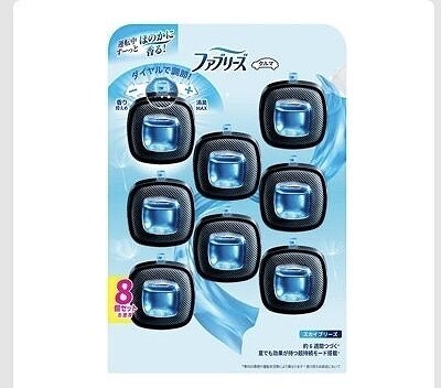 P&G　ファブリーズ　イージークリップ　スカイブリーズ　車用消臭芳香剤　8個
