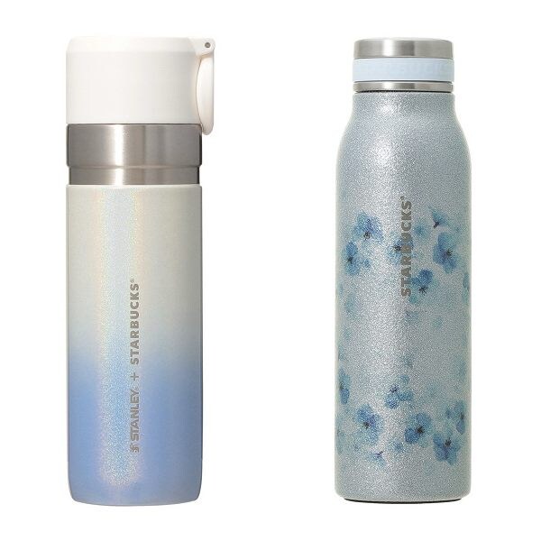 SAKURA2026ステンレスボトルグリッターエアリーブルー444ml