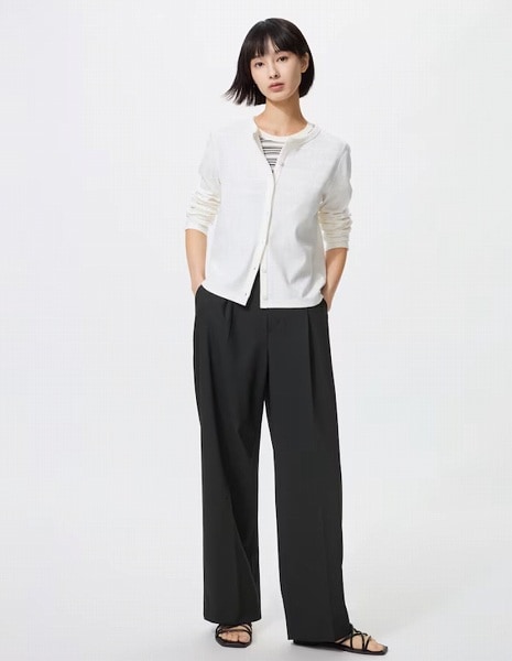 タックワイドパンツ