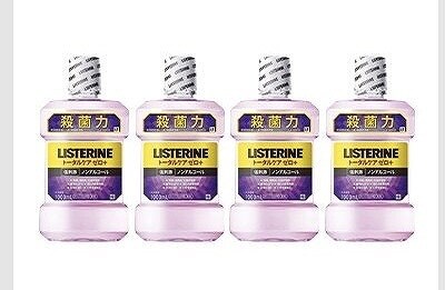リステリン トータルケア ゼロプラス ノンアルコール 1L×4本セット