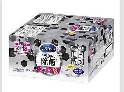 シルコット ウェットティッシュ 99%除菌 40枚×18個(計720枚)
