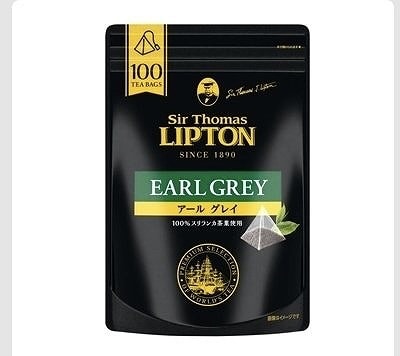 Sir Thomos LIPTON アールグレイ ピラミッド型 ティーバッグ 100パック