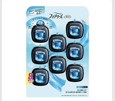 P&G　ファブリーズ　イージークリップ　スカイブリーズ　車用消臭芳香剤　8個