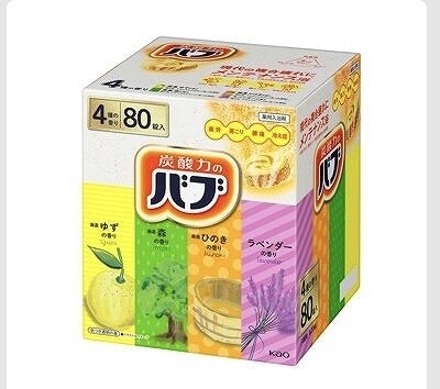 炭酸力のバブ　薬用入浴剤　4種の香り×20錠
