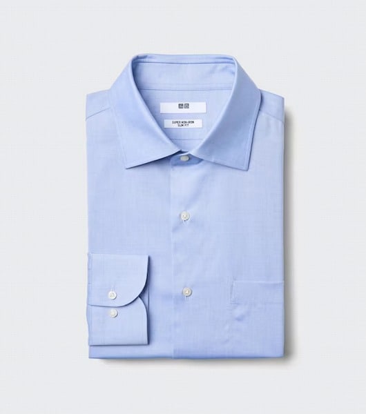 スーパーノンアイロンスリムシャツ/セミワイド