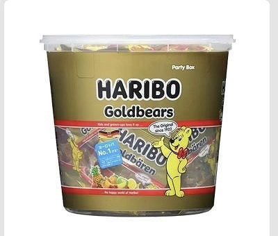 ハリボー　ミニゴールドベアードラム　1,000g
