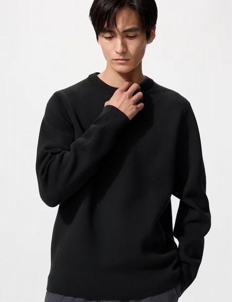 ウォッシャブルミラノリブクルーネックセーター