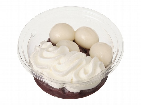 クリームたっぷり　白玉ぜんざい