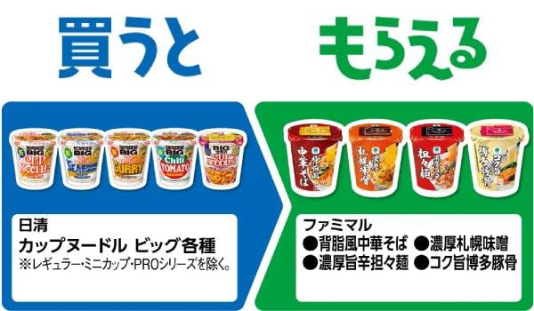 日清　カップヌードル　ビッグ各種