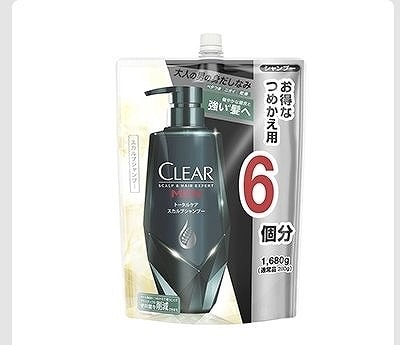 CLEAR FOR MEN　トータルケア　スカルプシャンプー　つめかえ用　1,680g