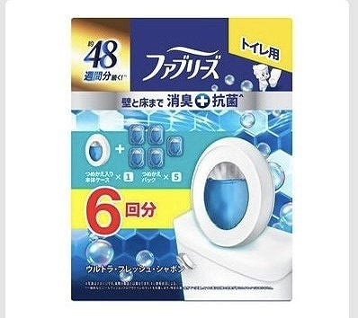ファブリーズ　トイレ用消臭剤　プレミアムシリーズ　6個パック　抗菌ウルトラ　フレッシュシャボン