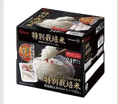 アイリスフーズ　低温製法米　こしひかり　特別栽培米　パックライス　180g×24パック