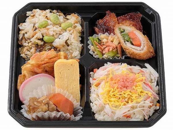 枝豆ごはんとちらし寿司の幕の内