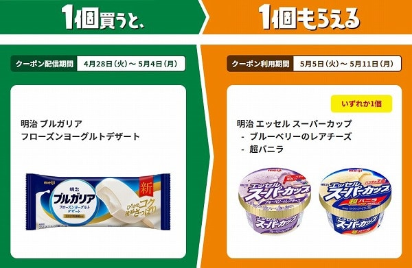 明治 ブルガリア フローズンヨーグルトデザート