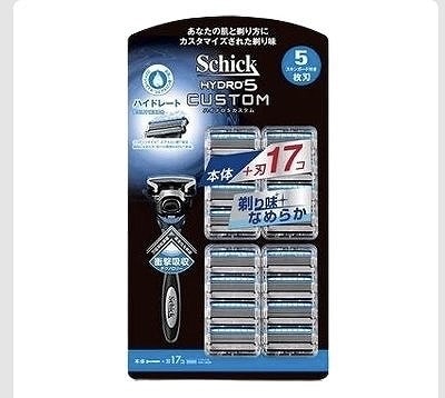Schick ハイドロ5 カスタム 本体(刃付き)+替刃16個
