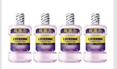 リステリン　トータルケア　ゼロプラス　ノンアルコール　1L×4本セット